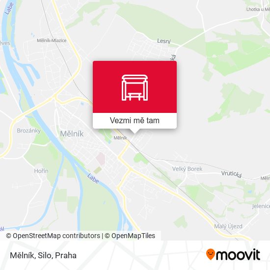 Mělník, Silo mapa