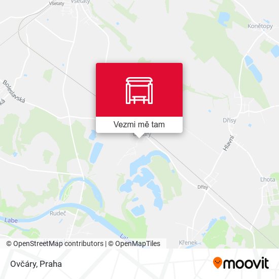 Ovčáry (A) mapa