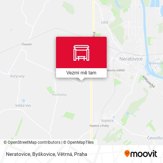 Neratovice, Byškovice, Větrná mapa