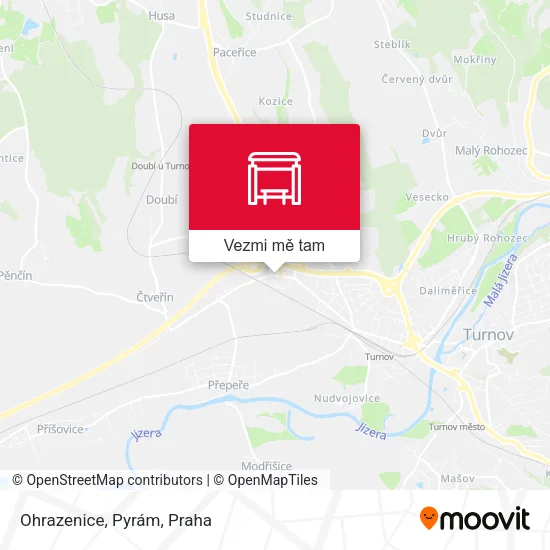 Ohrazenice, Pyrám mapa