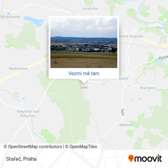 Stařeč mapa