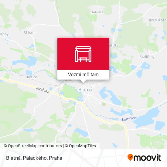 Blatná, Palackého mapa