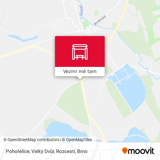 Pohořelice, Velký Dvůr, Rozcestí mapa