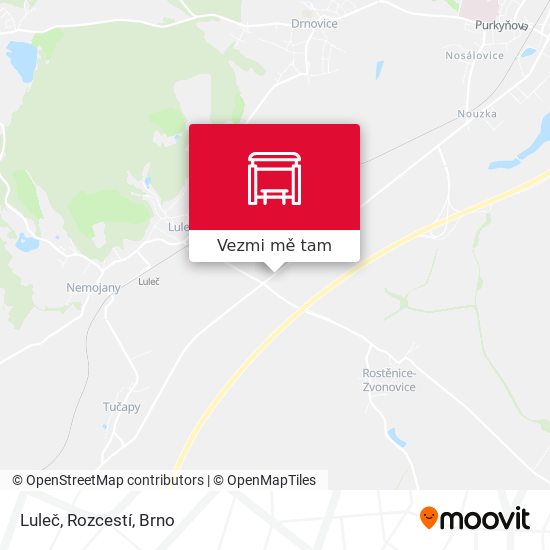 Luleč, Rozcestí mapa