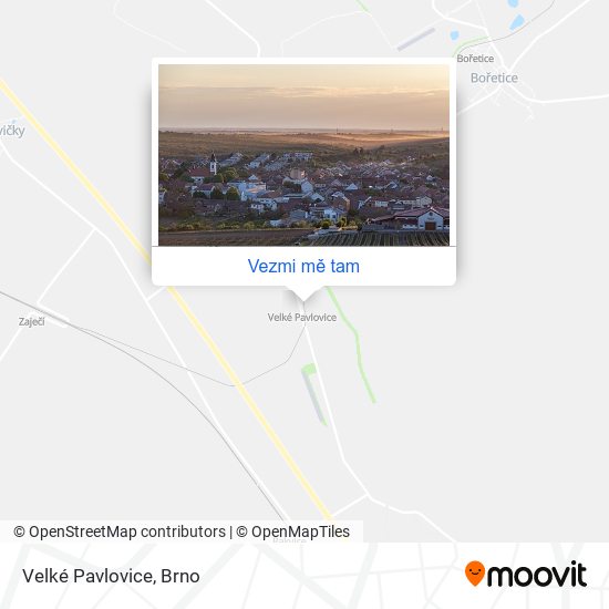 Velké Pavlovice mapa