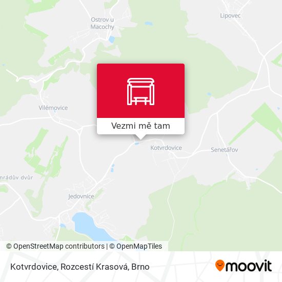 Kotvrdovice, Rozcestí Krasová mapa