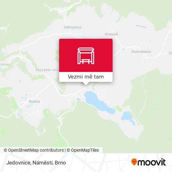 Jedovnice, Náměstí mapa