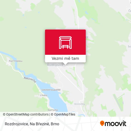 Rozdrojovice, Na Březině mapa