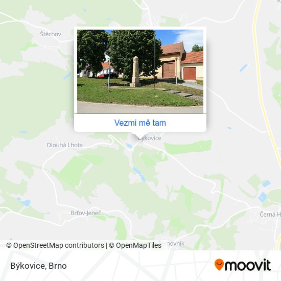 Býkovice mapa