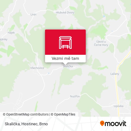 Skalička, Hostinec mapa