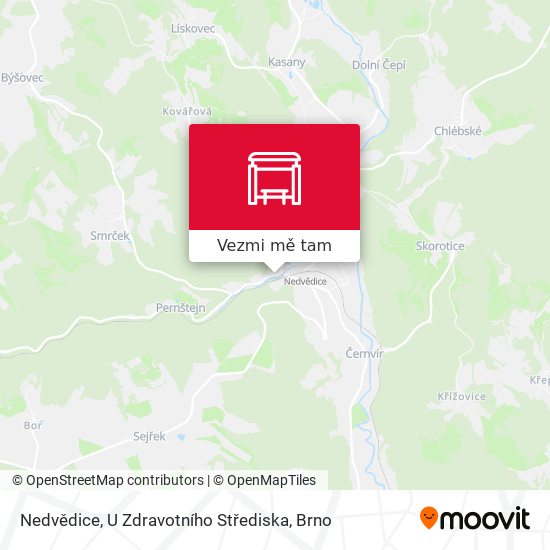 Nedvědice, U Zdravotního Střediska mapa