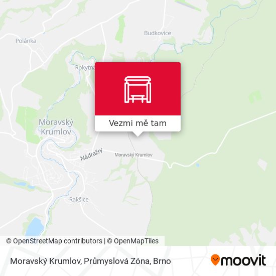 Moravský Krumlov, Průmyslová Zóna mapa