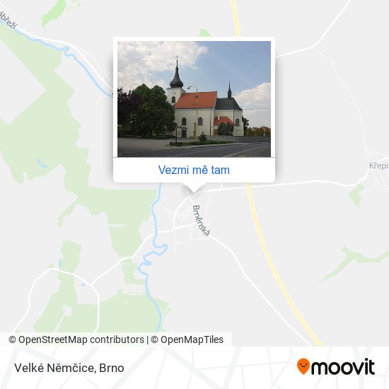 Velké Němčice mapa