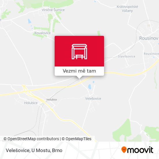 Velešovice, U Mostu mapa