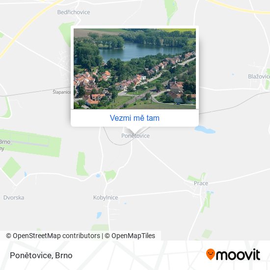 Ponětovice mapa