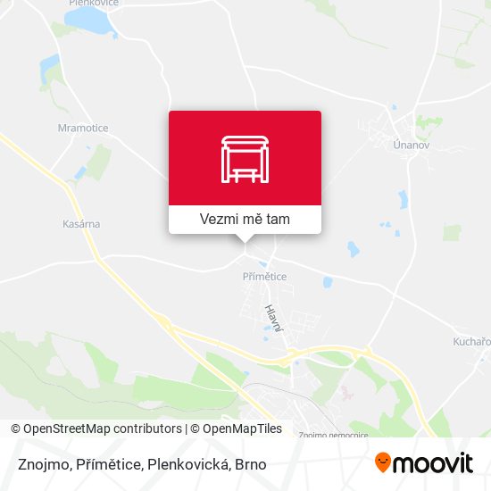 Znojmo, Přímětice, Plenkovická mapa