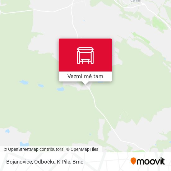 Bojanovice, Odbočka K Pile mapa