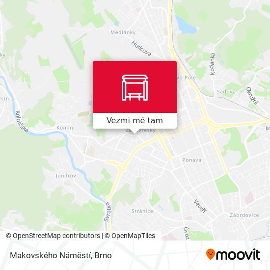 Makovského Náměstí mapa