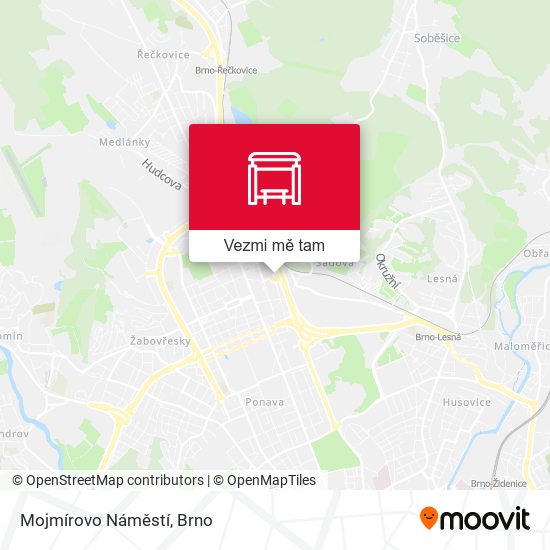 Mojmírovo Náměstí mapa