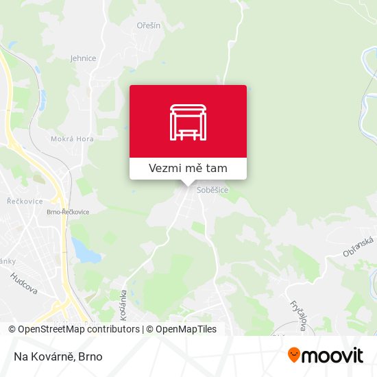 Na Kovárně mapa