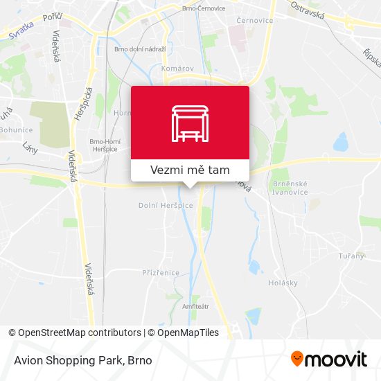 Avion Shopping Park mapa