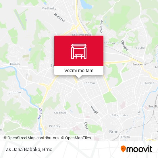 Zš Jana Babáka mapa