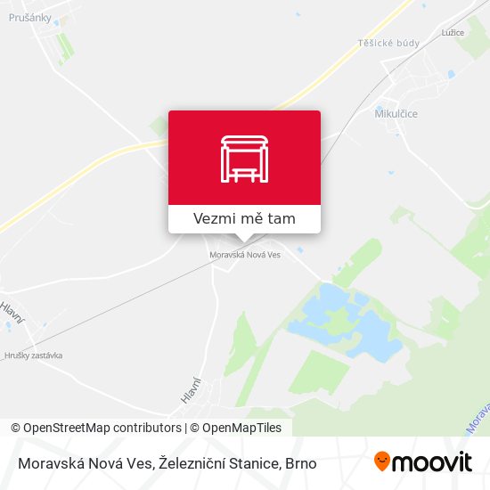 Moravská Nová Ves, Železniční Stanice mapa