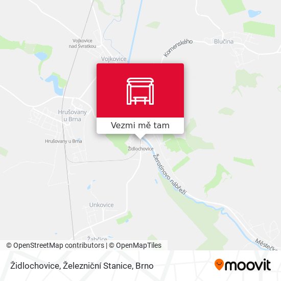 Židlochovice, Železniční Stanice mapa