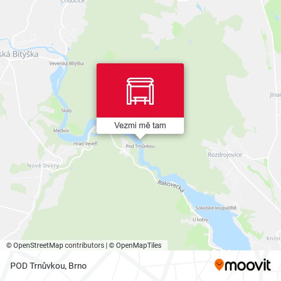 POD Trnůvkou mapa