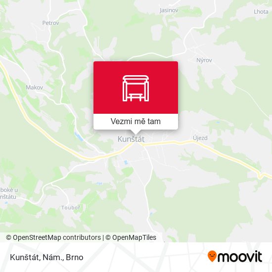 Kunštát, Nám. mapa