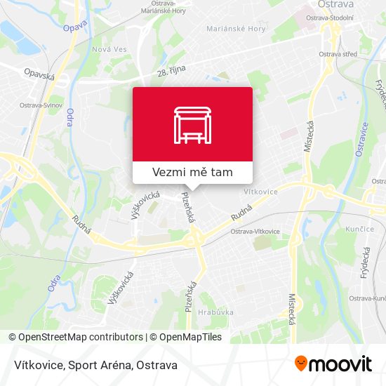 Vítkovice, Sport Aréna mapa