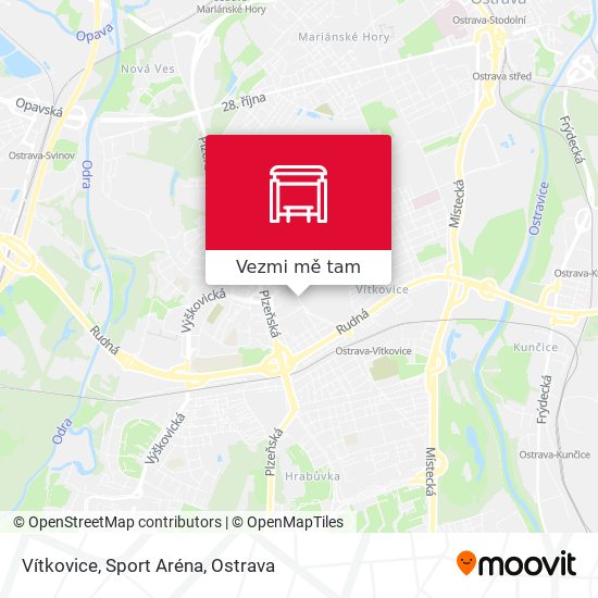 Vítkovice, Sport Aréna mapa