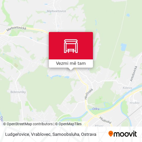 Ludgeřovice, Vrablovec, Samoobsluha mapa