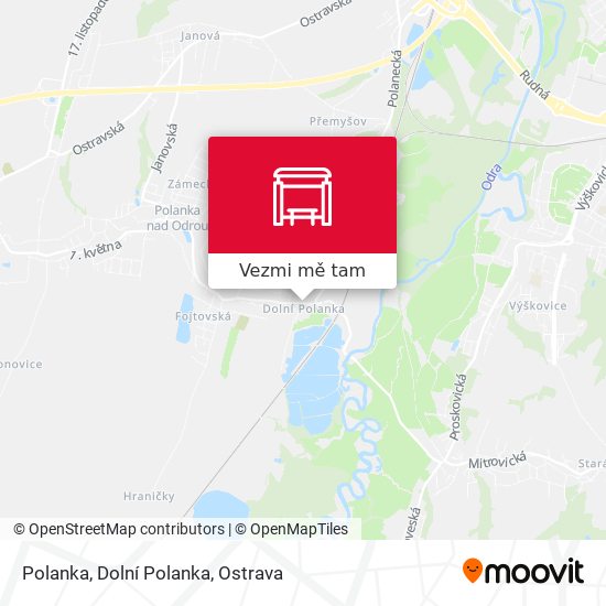 Polanka, Dolní Polanka mapa