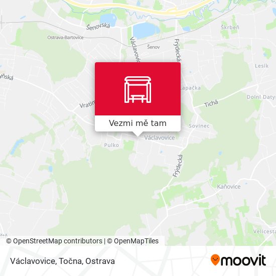 Václavovice, Točna mapa