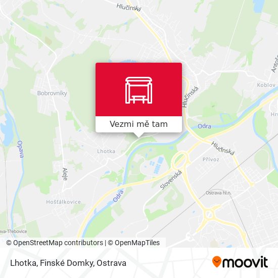 Lhotka, Finské Domky mapa