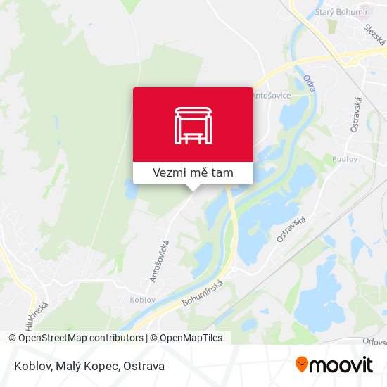 Koblov, Malý Kopec mapa