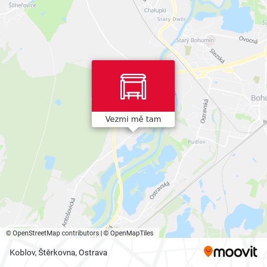 Koblov, Štěrkovna mapa