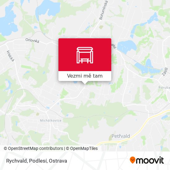 Rychvald, Podlesí mapa