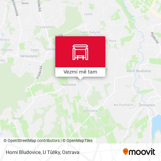 Horní Bludovice, U Tůňky mapa