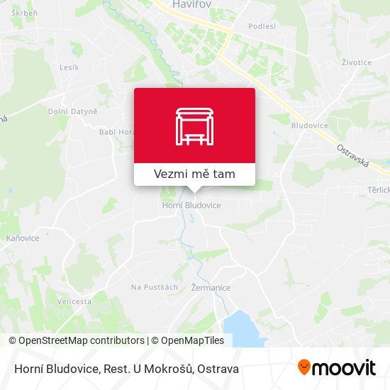 Horní Bludovice, Rest. U Mokrošů mapa