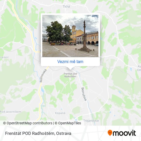 Frenštát POD Radhoštěm mapa