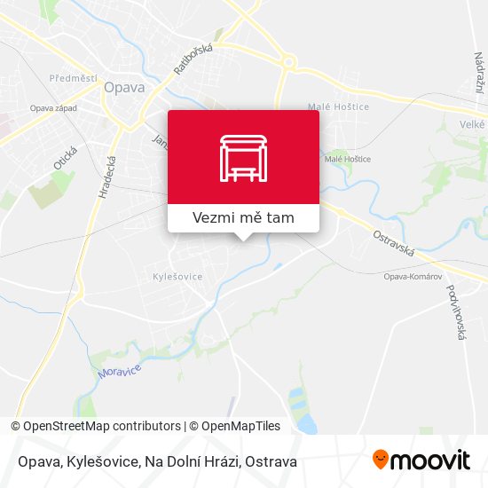 Opava, Kylešovice, Na Dolní Hrázi mapa