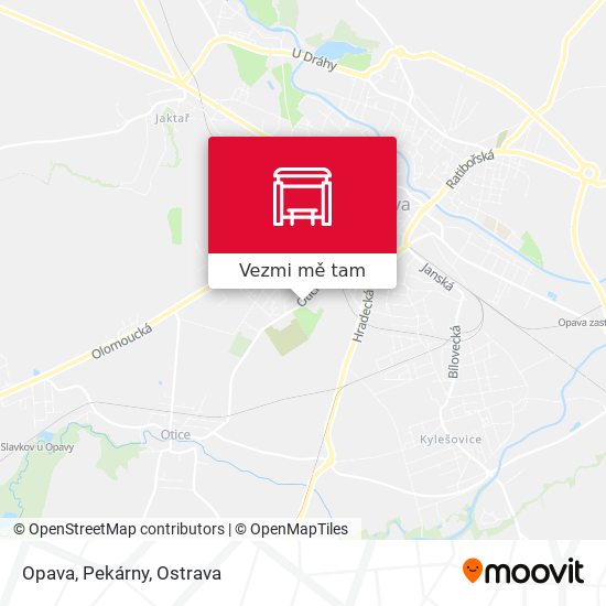 Opava, Pekárny mapa