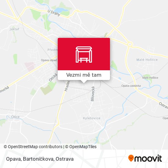 Opava, Bartoníčkova mapa