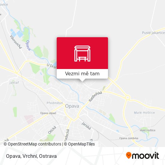 Opava, Vrchní mapa