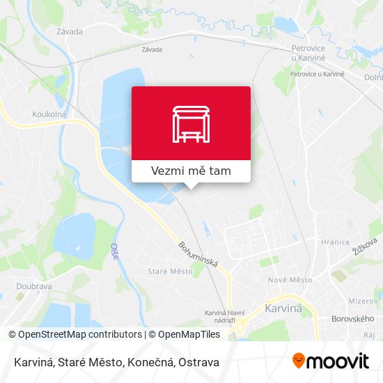 Karviná, Staré Město, Konečná mapa