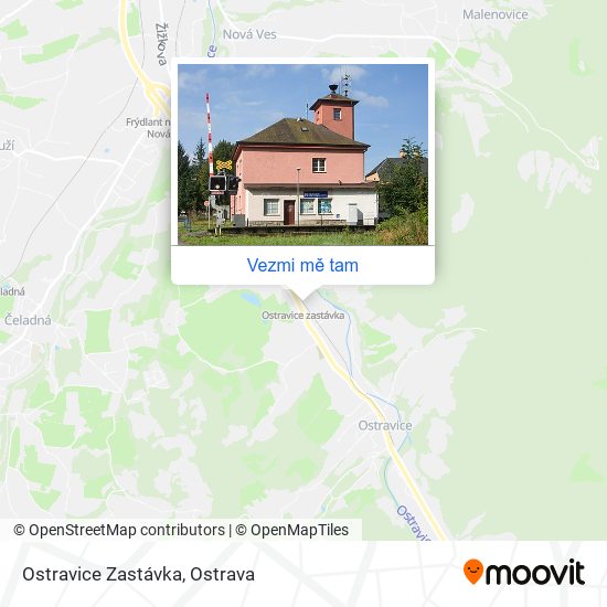 Ostravice Zastávka mapa