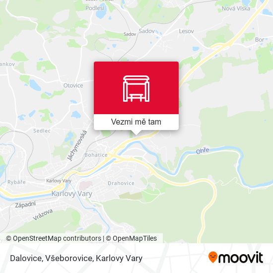 Dalovice, Všeborovice mapa