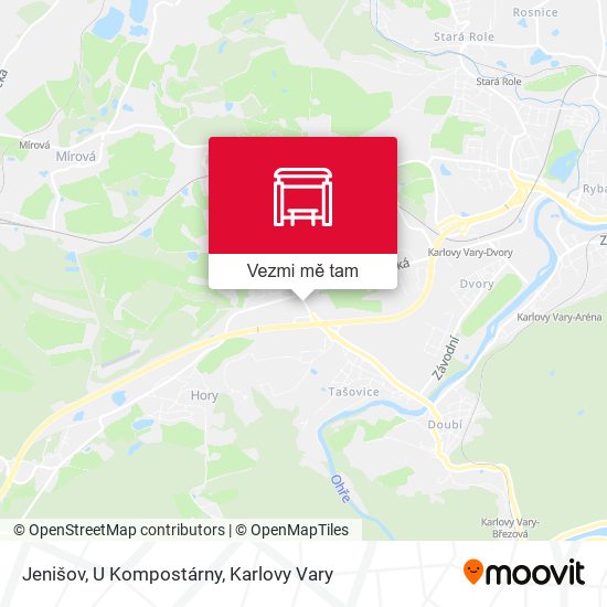 Jenišov, U Kompostárny mapa